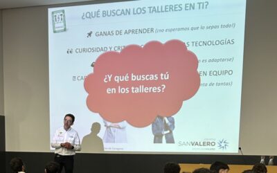 Conociendo el día a día del taller, Atarvez en el Centro San Valero