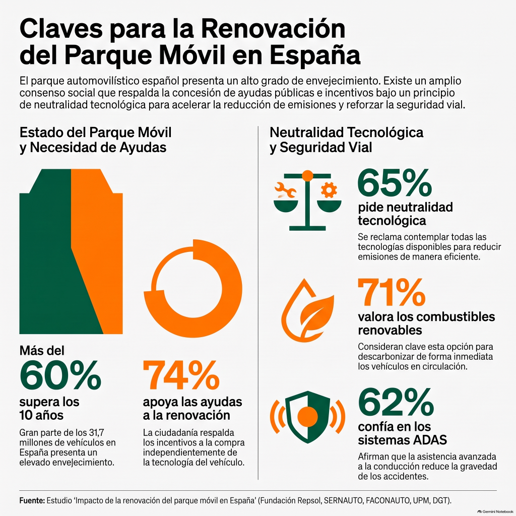 Cifras sobre consenso social de transición ecológica en automoción - Faconauto